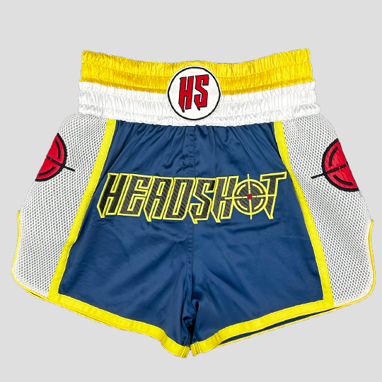Blue Headshot Shorts