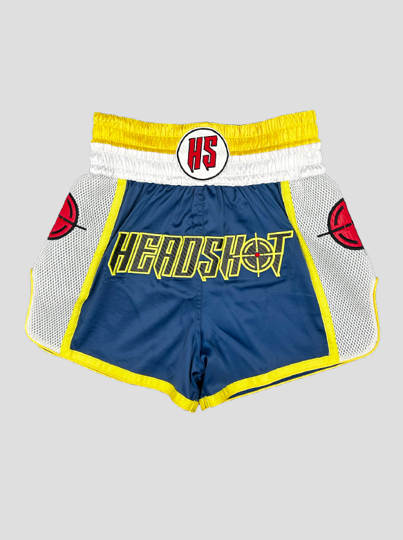 Blue Headshot Shorts